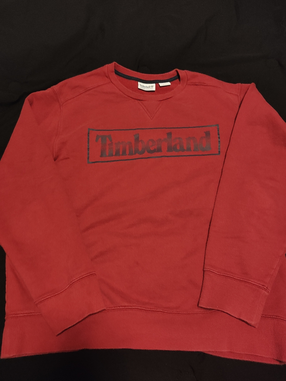 Timberland Men's Red Crewneck Sweatshirt
